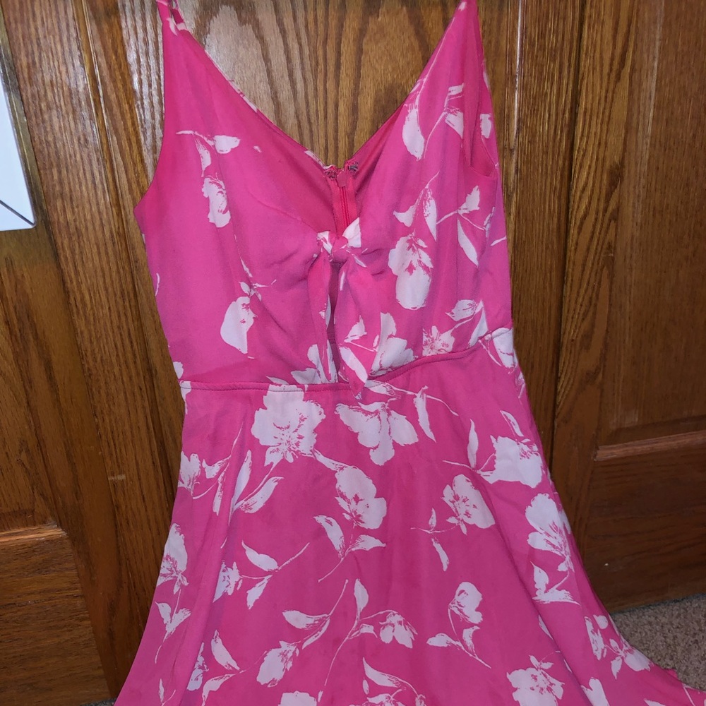 Hot pink dress